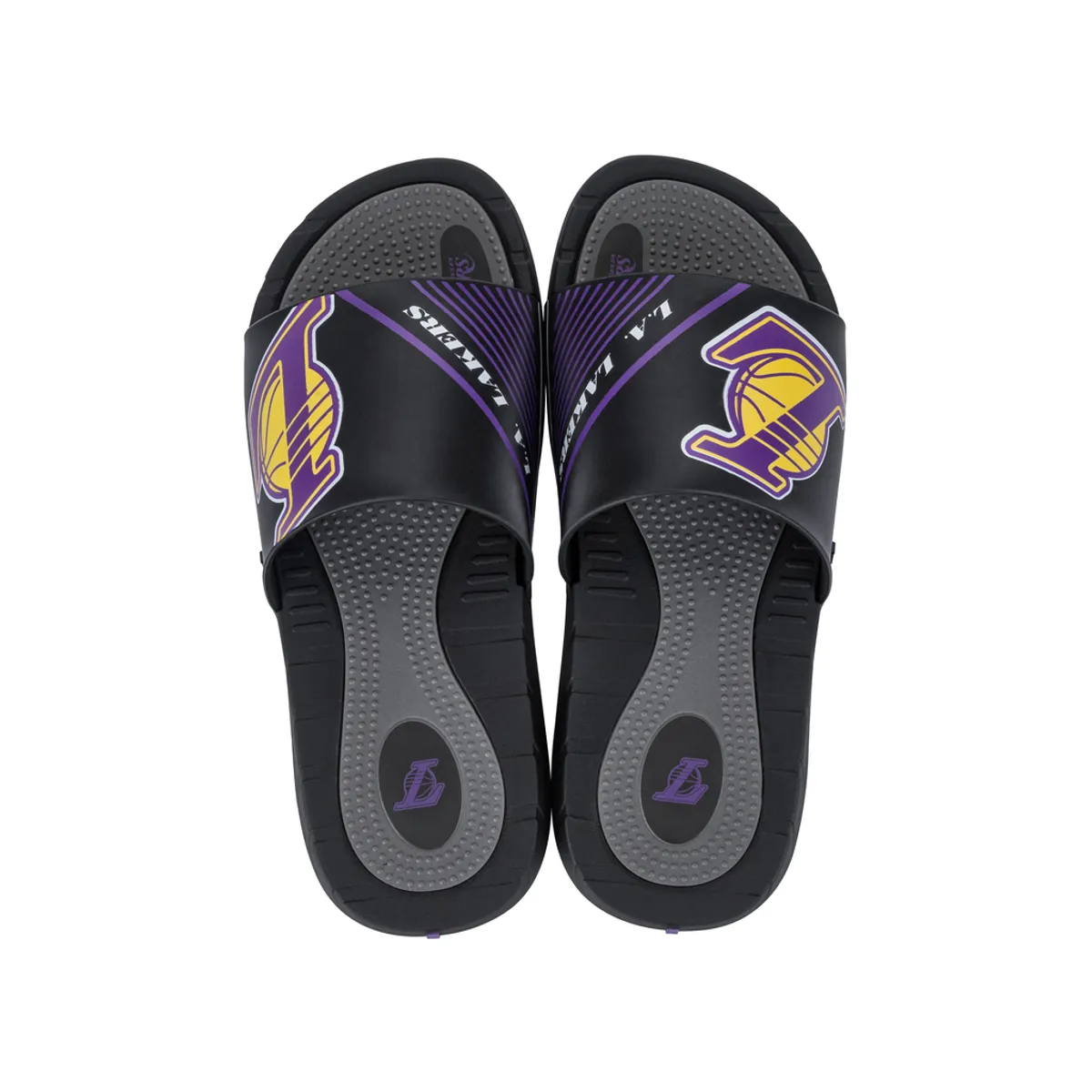 RIDER - Sandalia Hombre Negro/Morado Lakers Rush NBA Rider
