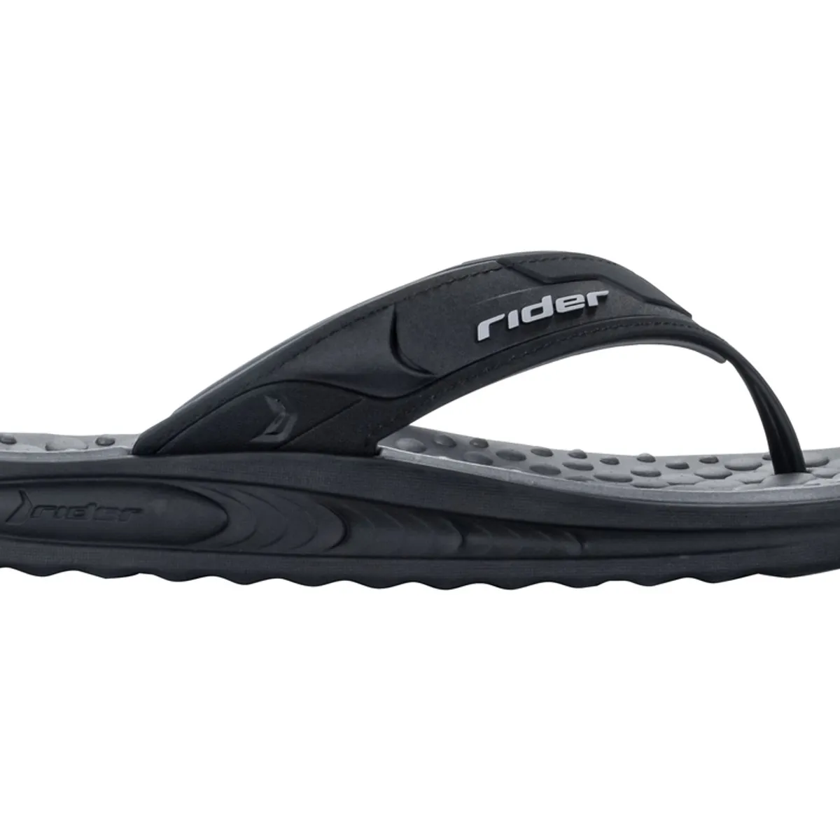RIDER - Sandalia Hombre Negro Soft Plus Rider