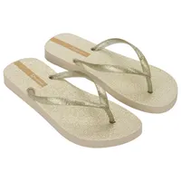 Sandalia Mujer Beige/Oro Glitter Fem