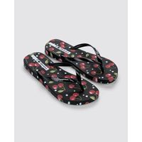 Sandalia Mujer Negro/RojoTrendy Print