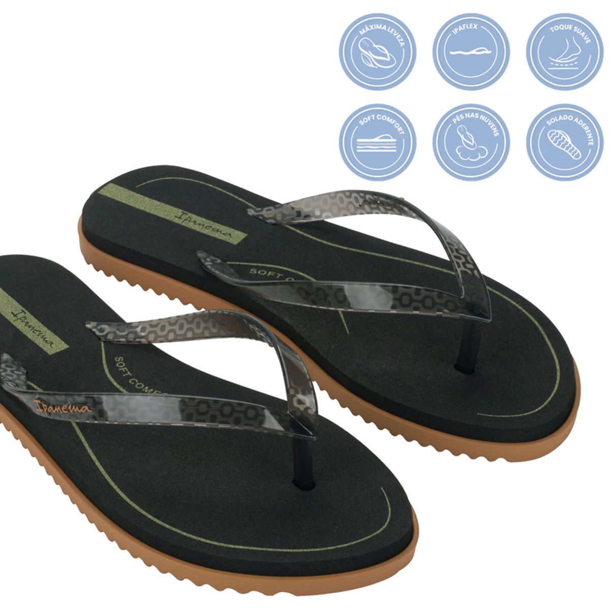 IPANEMA - Sandalia Mujer Negro Rio Ipanema