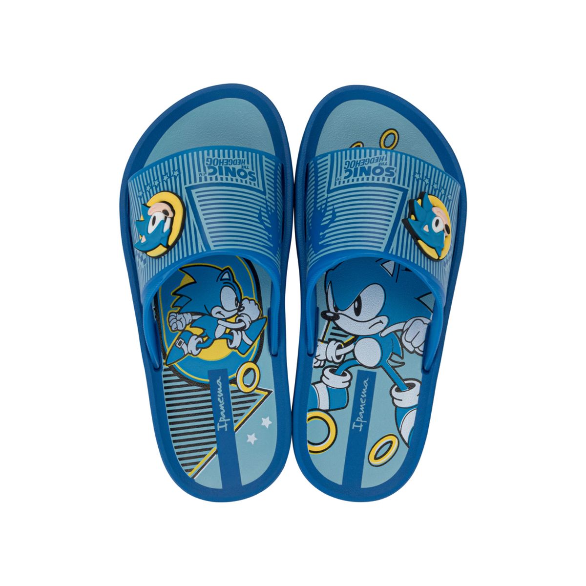 IPANEMA - Sandalia Infantil Azul/Amarillo Sonic Slide Ipanema