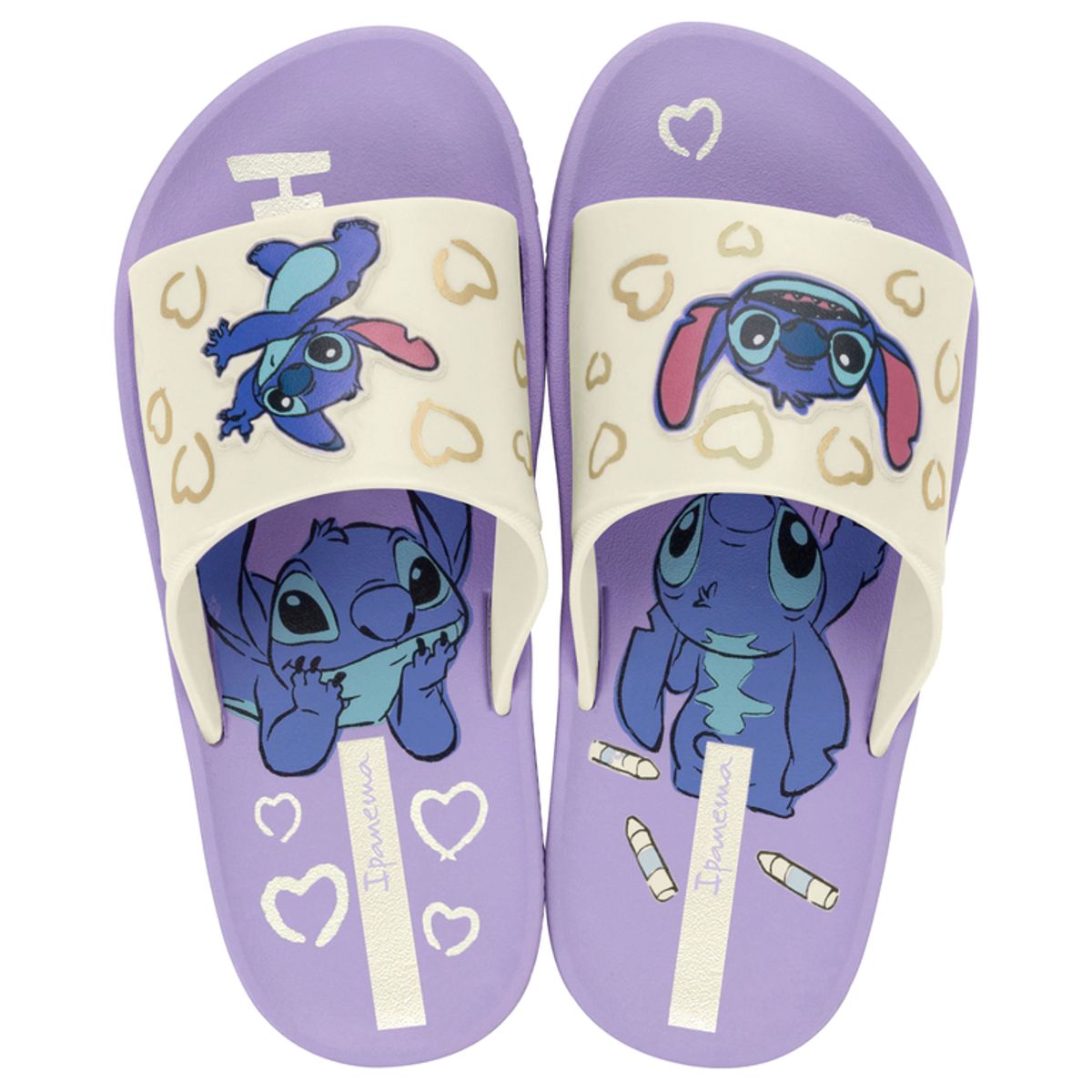 IPANEMA - Sandalia Infantil Beige/Lila Disney Fun Ipanema