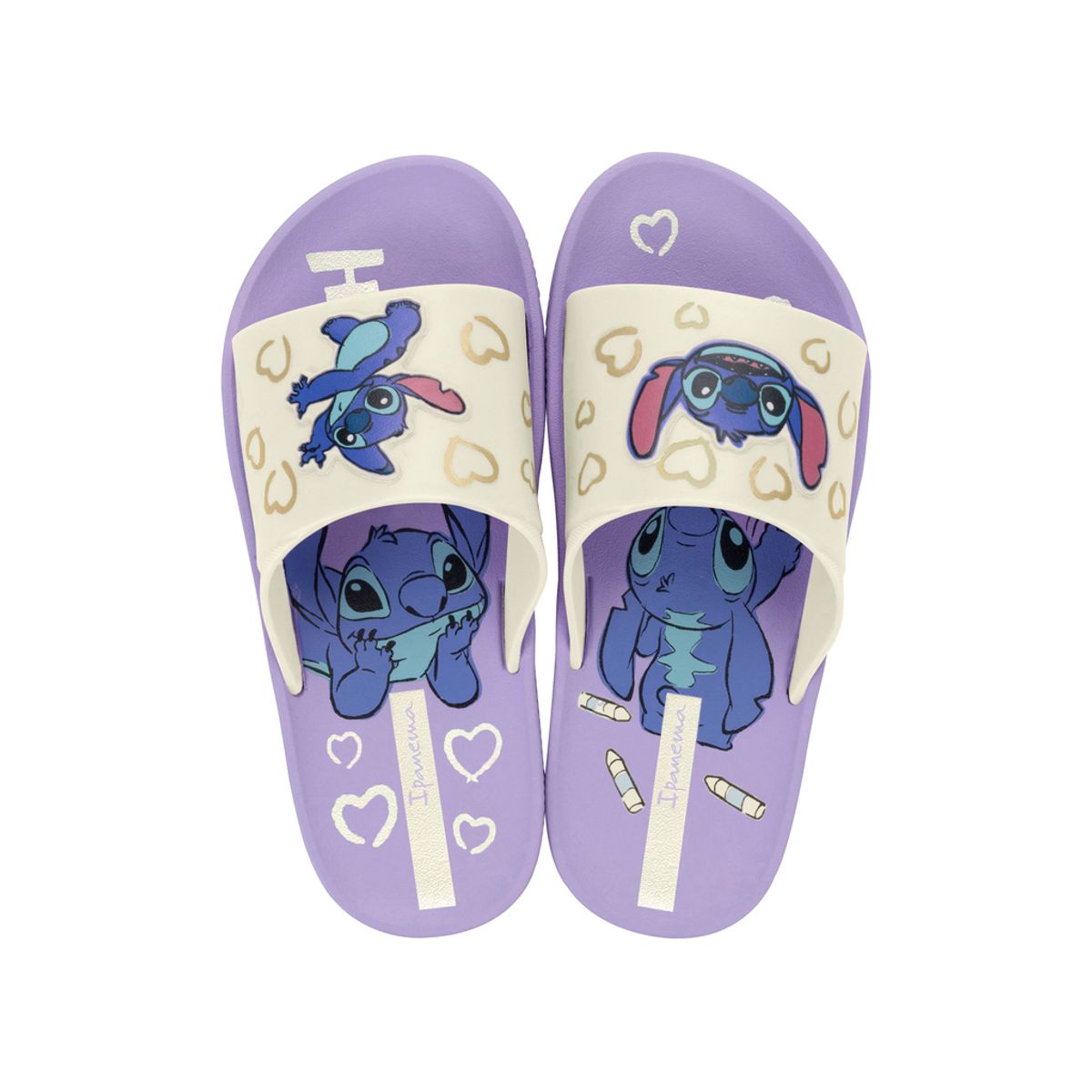 IPANEMA - Sandalia Infantil Beige/Lila Disney Fun Ipanema