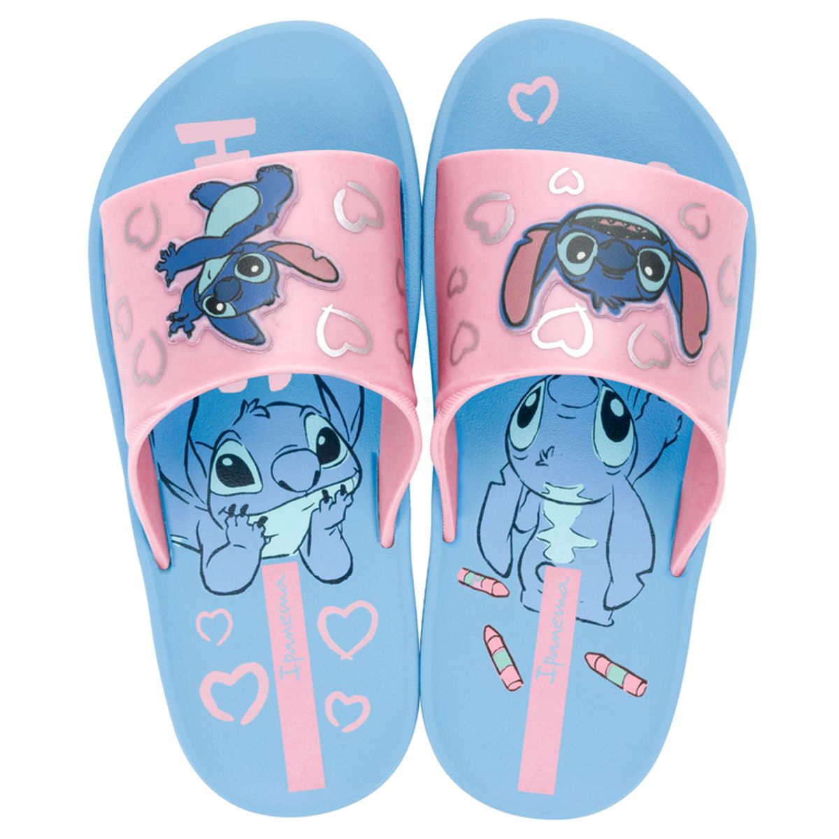 IPANEMA - Sandalia Infantil Azul/Rosa Disney Fun Ipanema