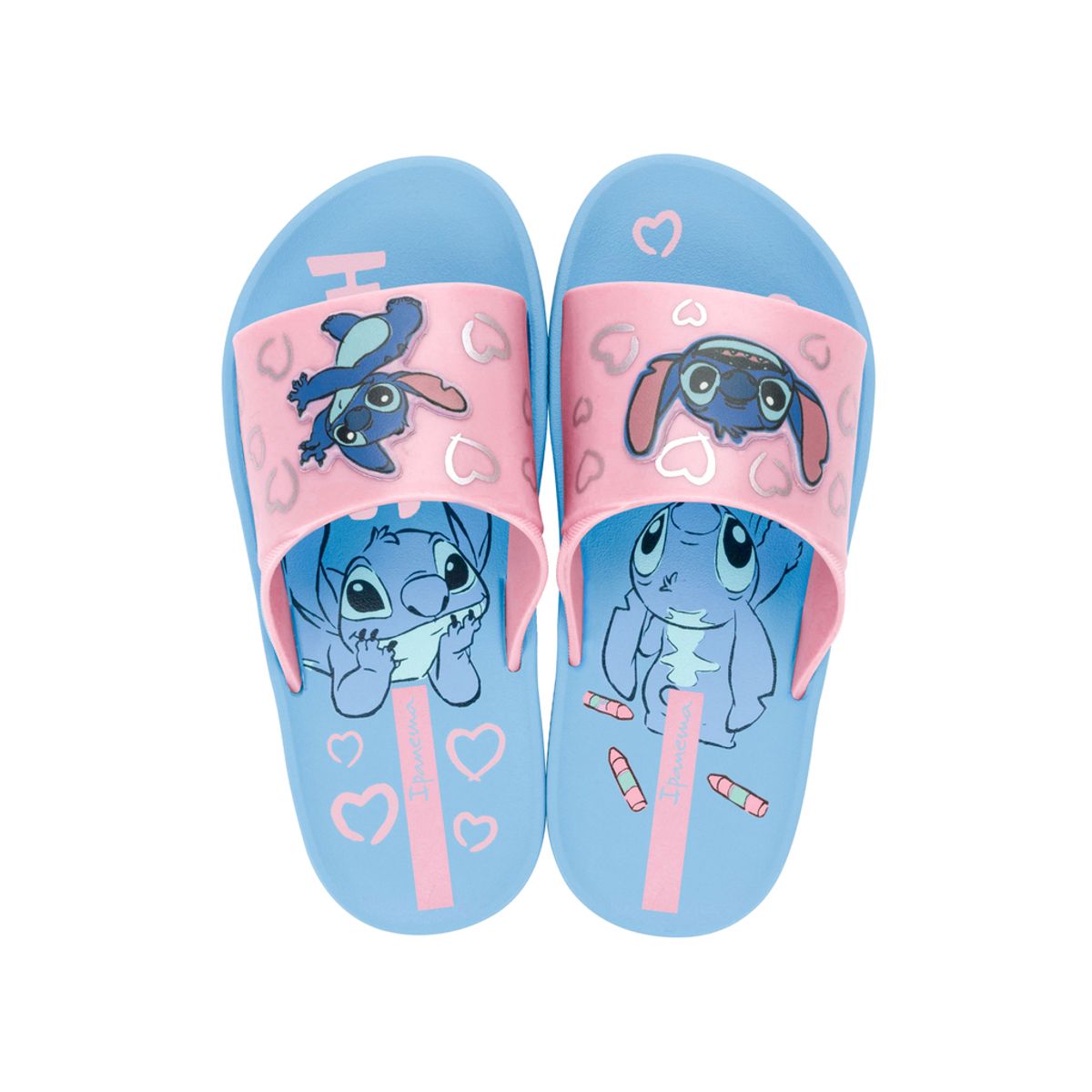 IPANEMA - Sandalia Infantil Azul/Rosa Disney Fun Ipanema