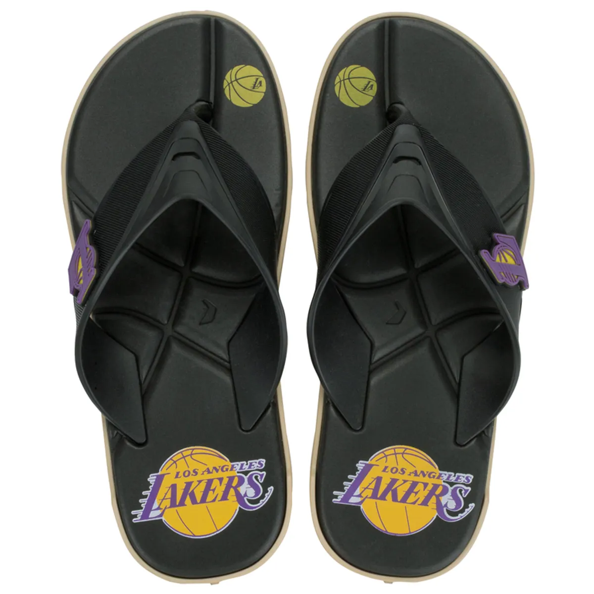 RIDER - Sandalia Hombre Negro/Azul Lakers Shot NBA Rider