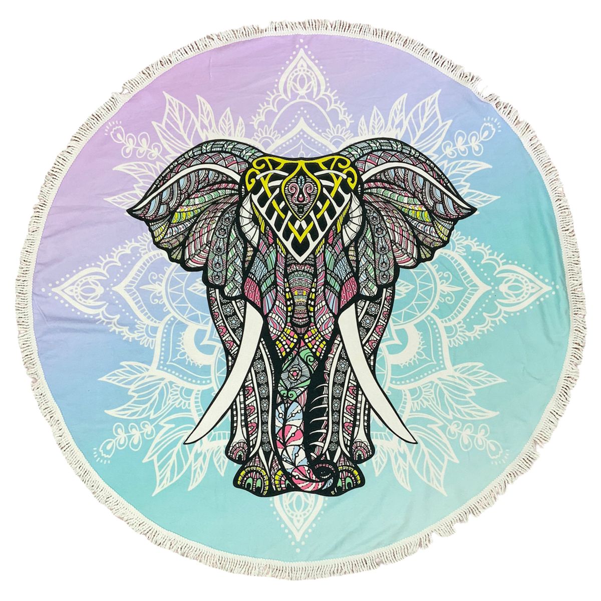 ZAHR - Toalla Redonda Elefante - Textiles Zahr