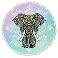 ZAHR - Toalla Redonda Elefante - Textiles