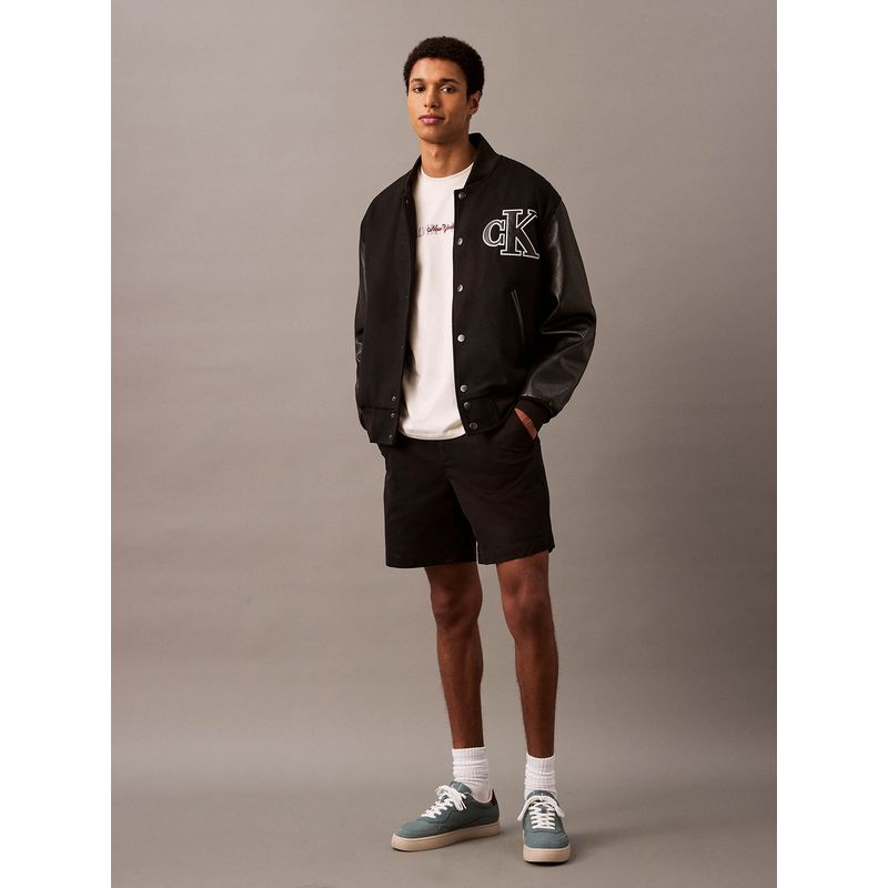 CALVIN KLEIN - Short Slim de Algodón Negro Calvin Klein
