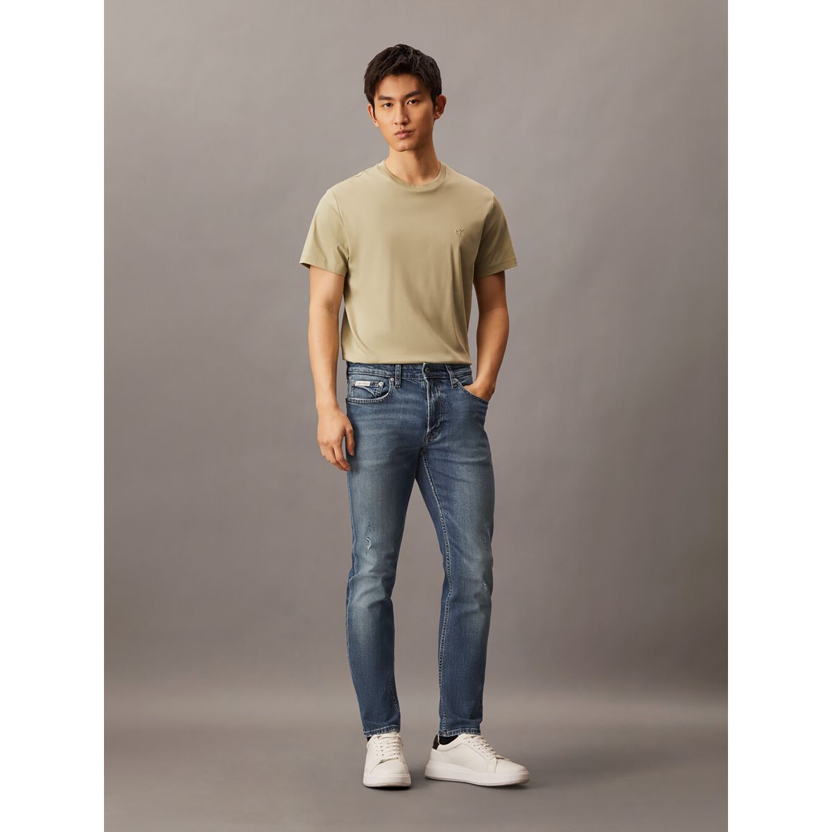CALVIN KLEIN - Jeans Slim Faded Azul Calvin Klein