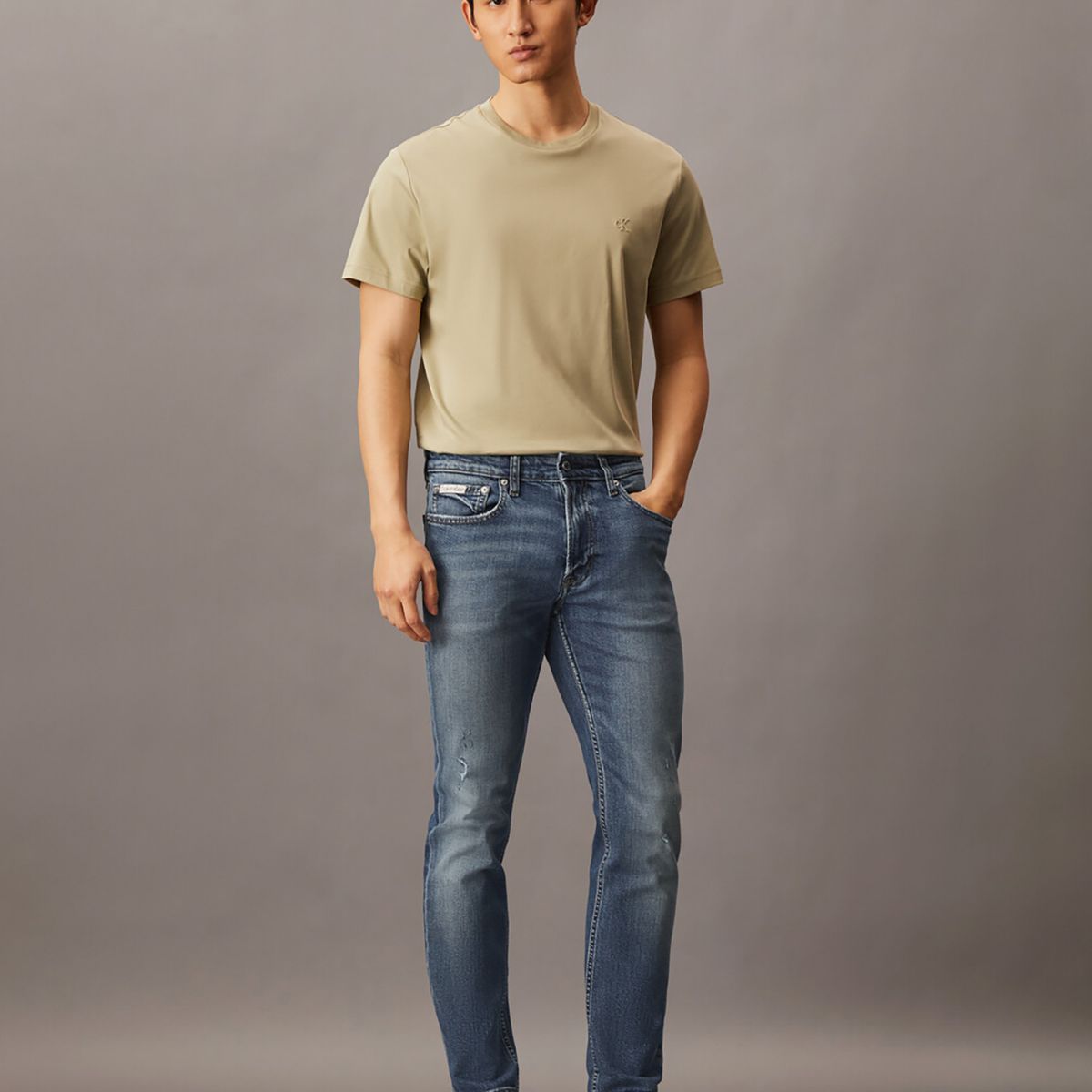 CALVIN KLEIN - Jeans Slim Faded Azul Calvin Klein