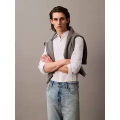 CALVIN KLEIN - Camisa Slim Fit Elástica Blanco