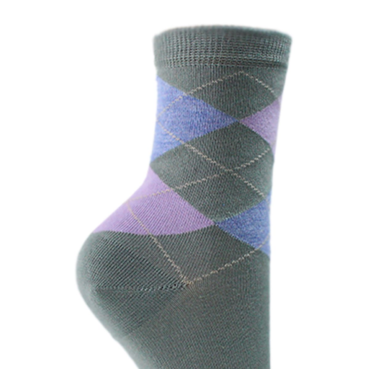 MONARCH - 2 Pares Calcetín Bamboo Rombos Largo Americano Monarch