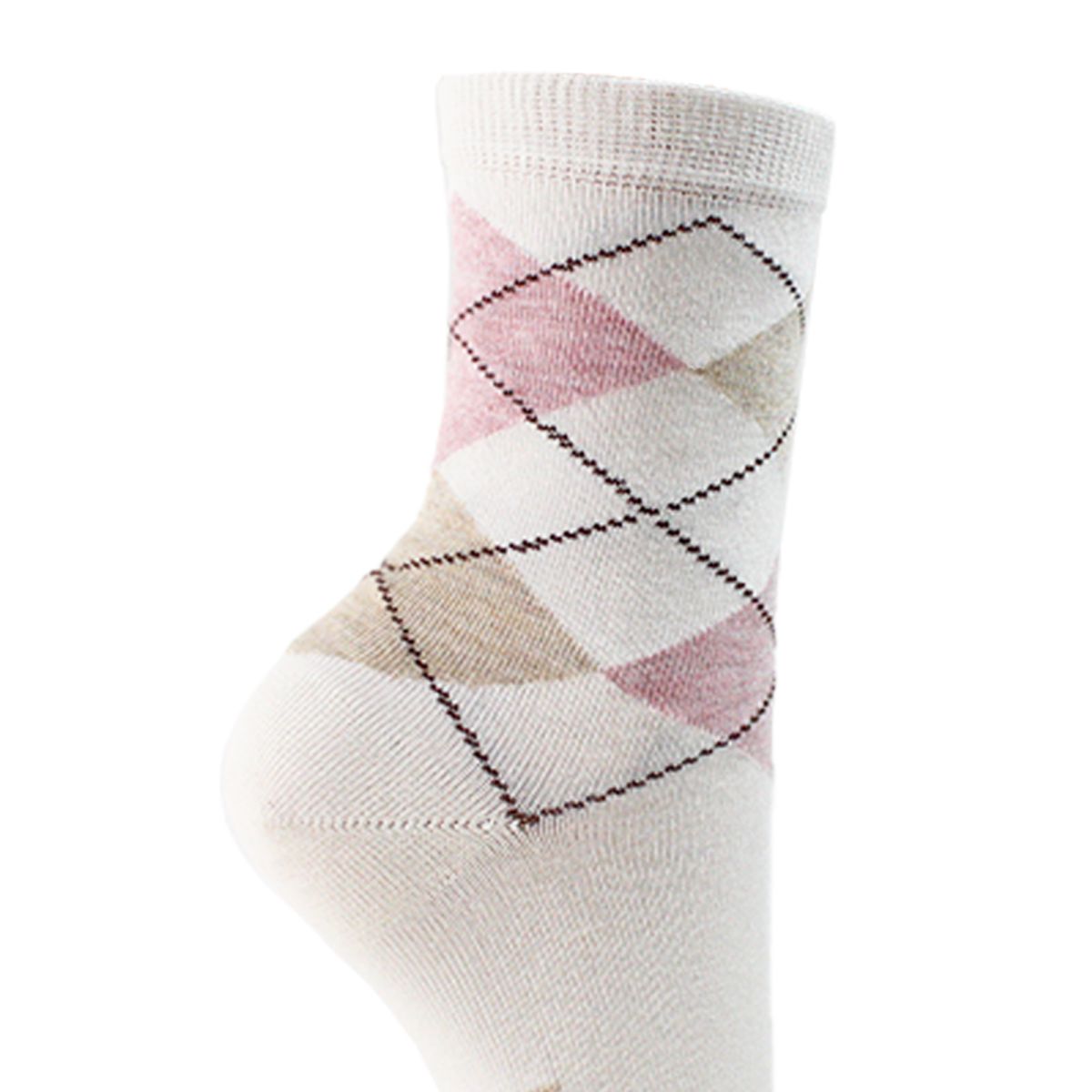 MONARCH - 2 Pares Calcetín Bamboo Rombos Largo Americano Monarch