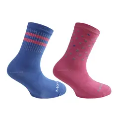 MONARCH - 4 Pares Calcetín Bamboo Niña Diseños Hortensia