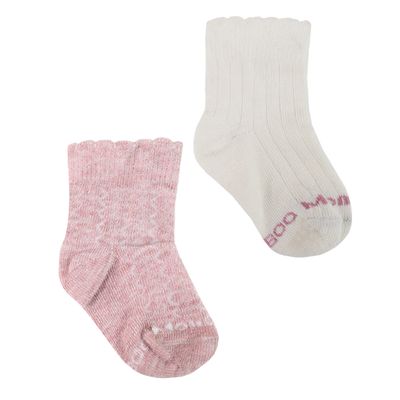 Imagen 2 del producto 4 Pares Calcetín Bamboo Recién Nacido Rosas