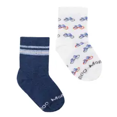MONARCH - 4 Pares Calcetín Bamboo Bebé Moto