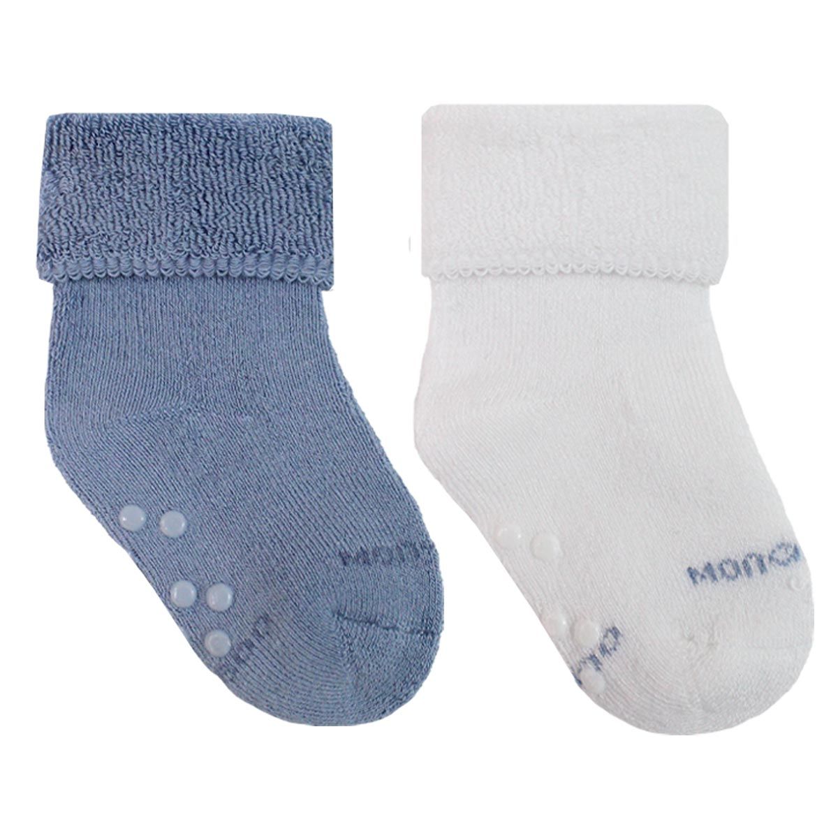 MONARCH - 4 Pares Calcetín Bebé Antideslizante Monarch