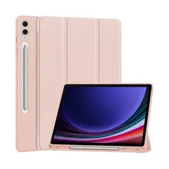 GENERICO - Fundas Con Porta Lápiz Para Galaxy Tab S6 Lite - Rosa Palo