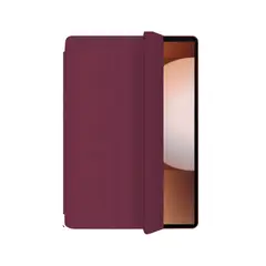 GENERICO - Fundas Con Porta Lápiz Para Galaxy Tab S6 Lite - Vino Tinto