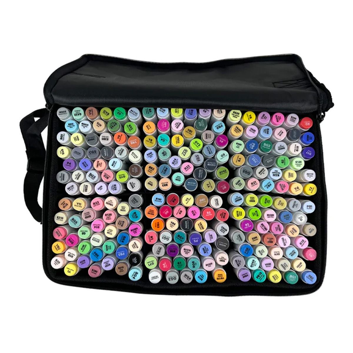 OHUHU - Set 216 Marcadores Ohuhu Honolulu Punta F y Pincel + Blender