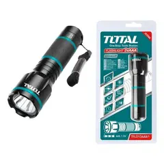TOTAL TOOLS - Linterna Táctica Led Total Compacta Y Potente Blanco Negro