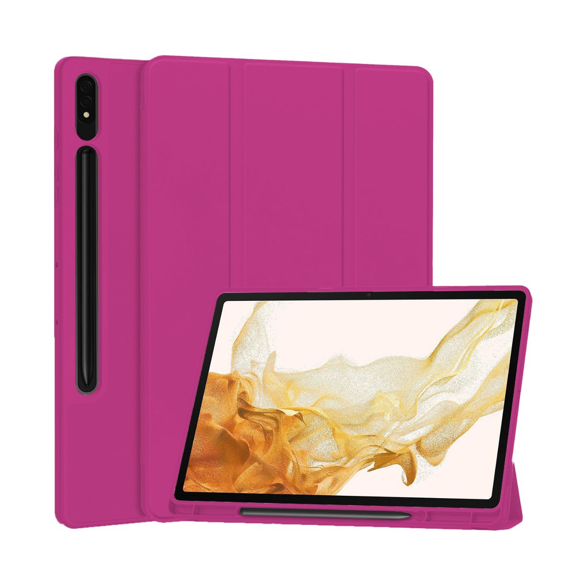 GENERICO - Fundas Con Porta Lápiz Para Galaxy Tab A11 Plus / A9 Plus 11 "  - Fucsia