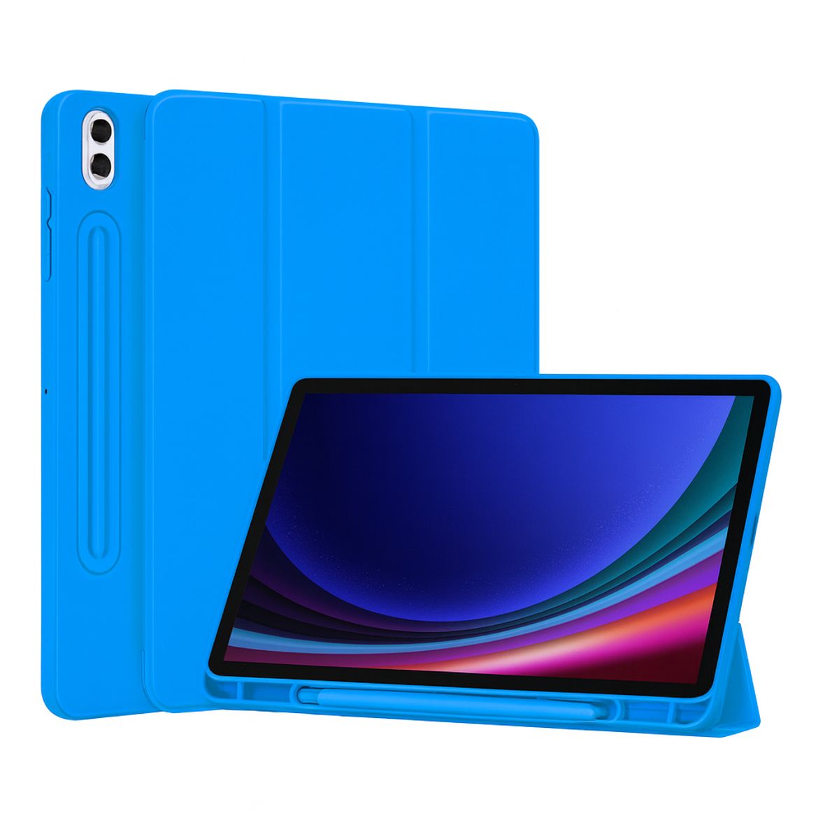 GENERICO - Fundas Con Porta Lápiz Para Galaxy Tab A11 Plus / A9 Plus 11 "  - Azul