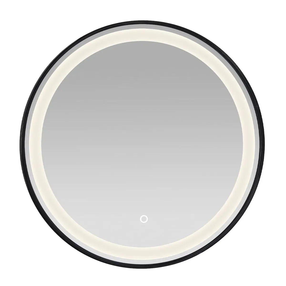 TAUMM - Espejo Circular 60 cm LED 3 Tonos Luz Borde Metal