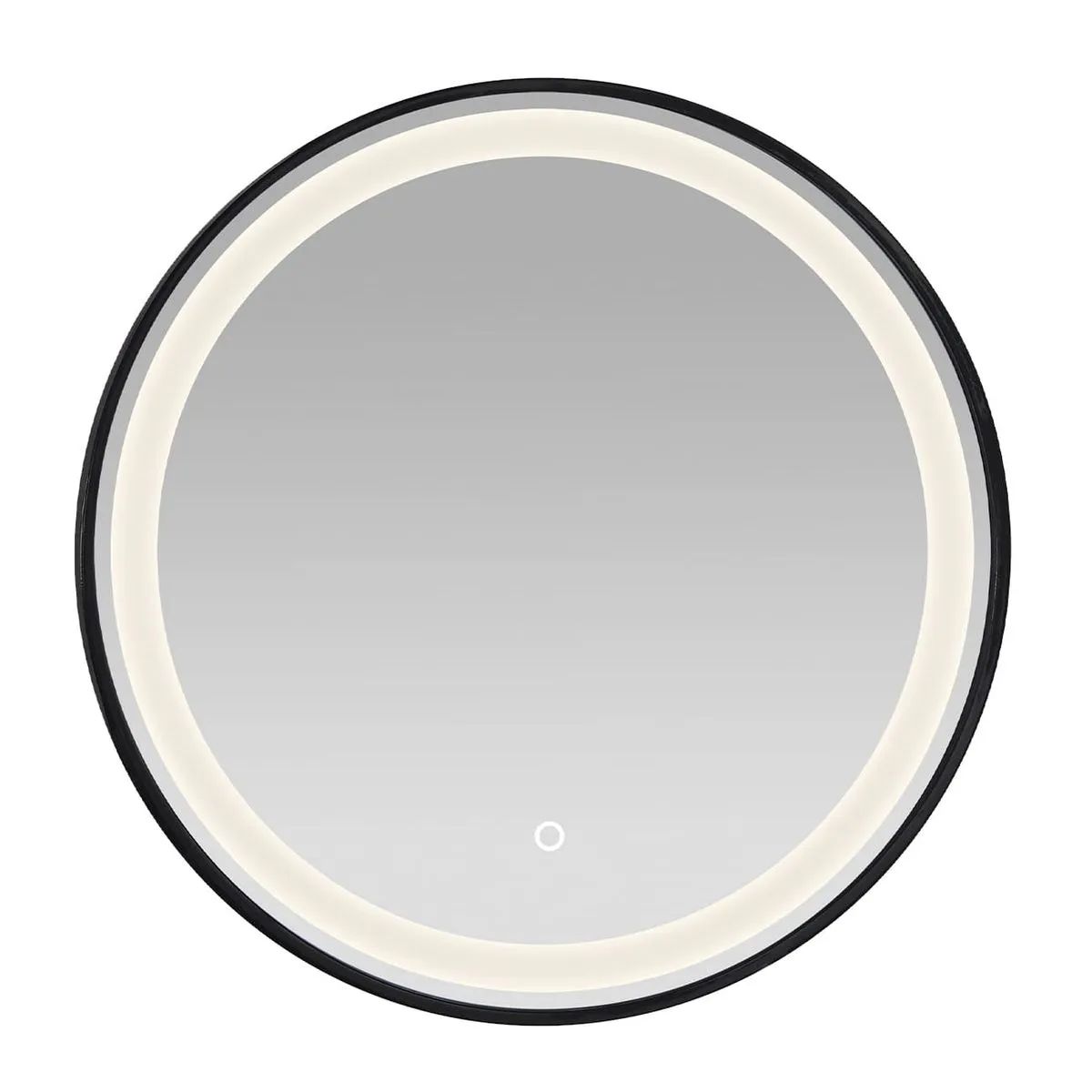 TAUMM - Espejo Circular 60 cm LED 3 Tonos Luz Borde Metal