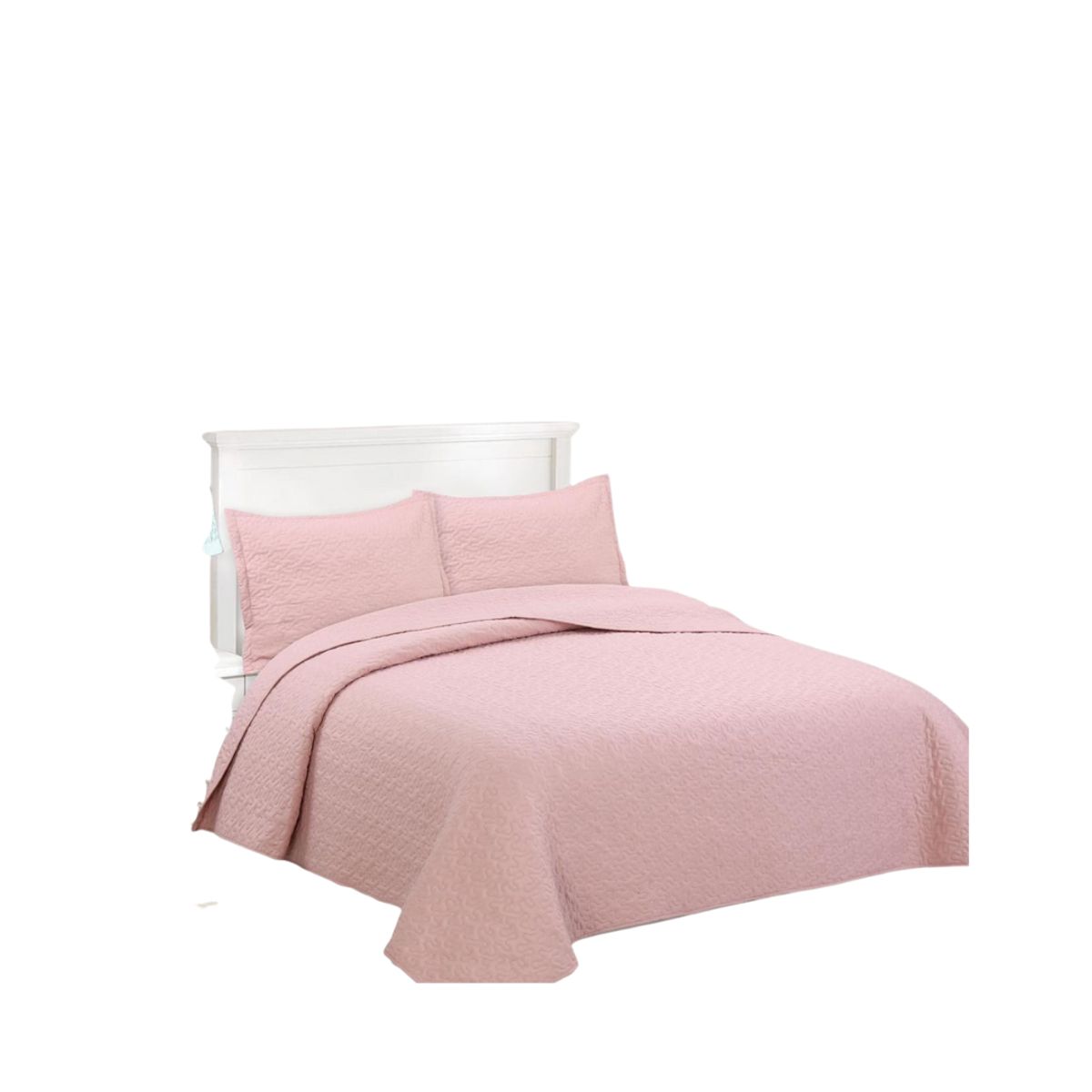 GENERICO - Cubrecama Verano King Quilt De Diseños Bordados