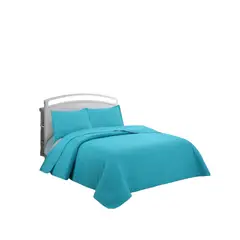 GENERICO - Cubrecama Verano King Quilt De Diseños Bordados