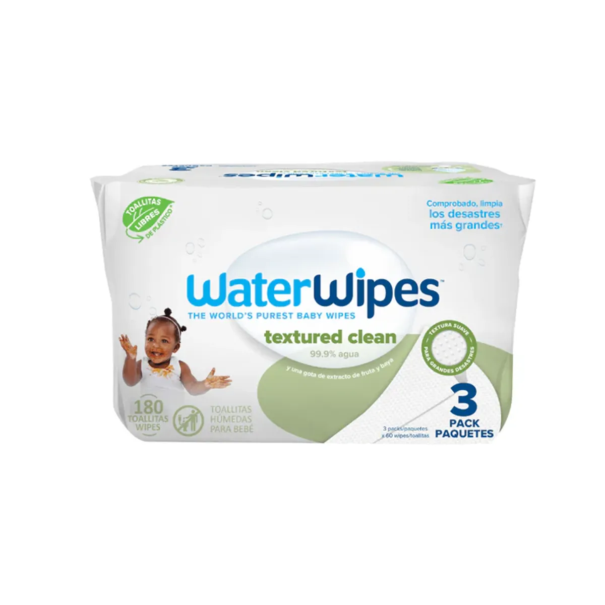 WATER WIPES - Toallitas húmedas WaterWipes Textured Clean 3x60 uns