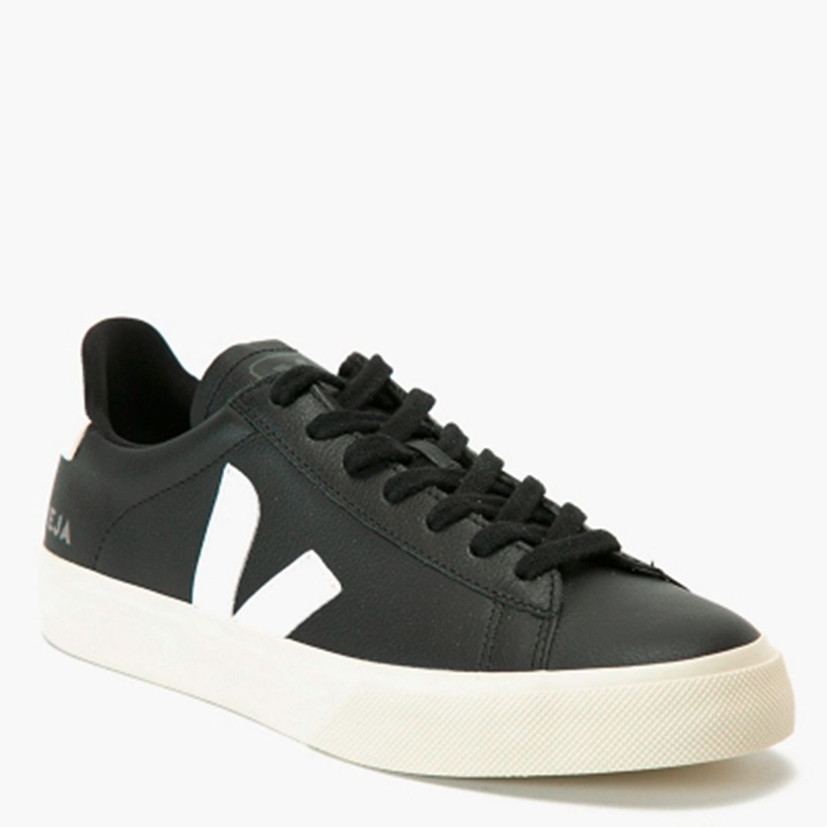 VEJA - Campo Zapatilla Urbana Mujer Cuero Negro Veja