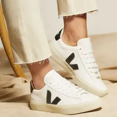VEJA - Campo Zapatilla Urbana Mujer Cuero Blanco
