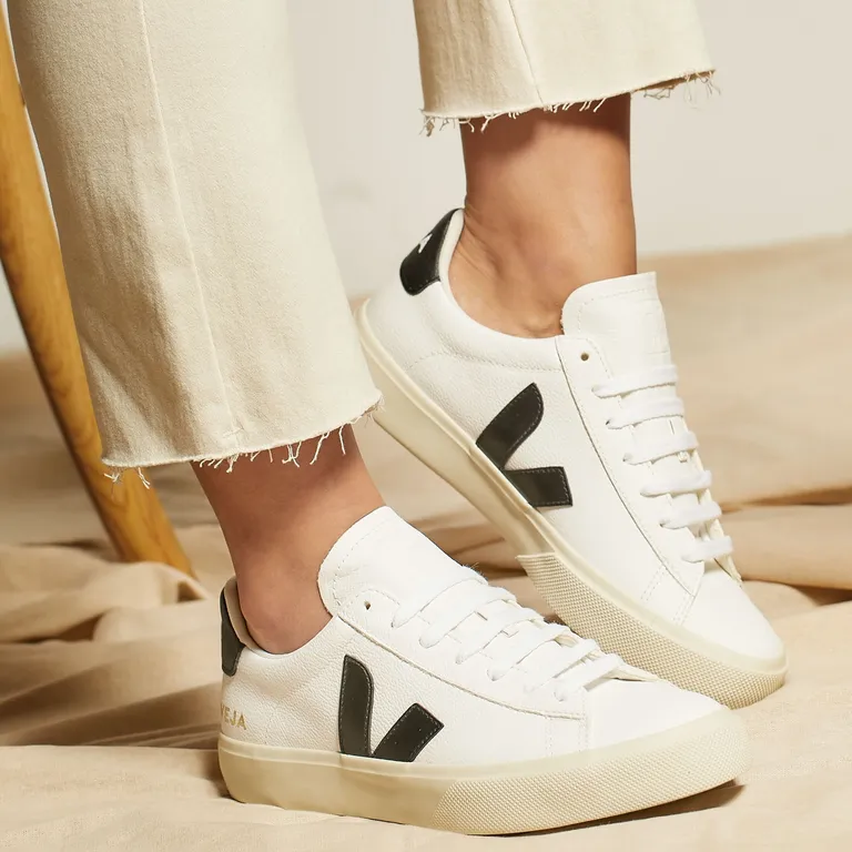 Campo Zapatilla Urbana Mujer Cuero Blanco