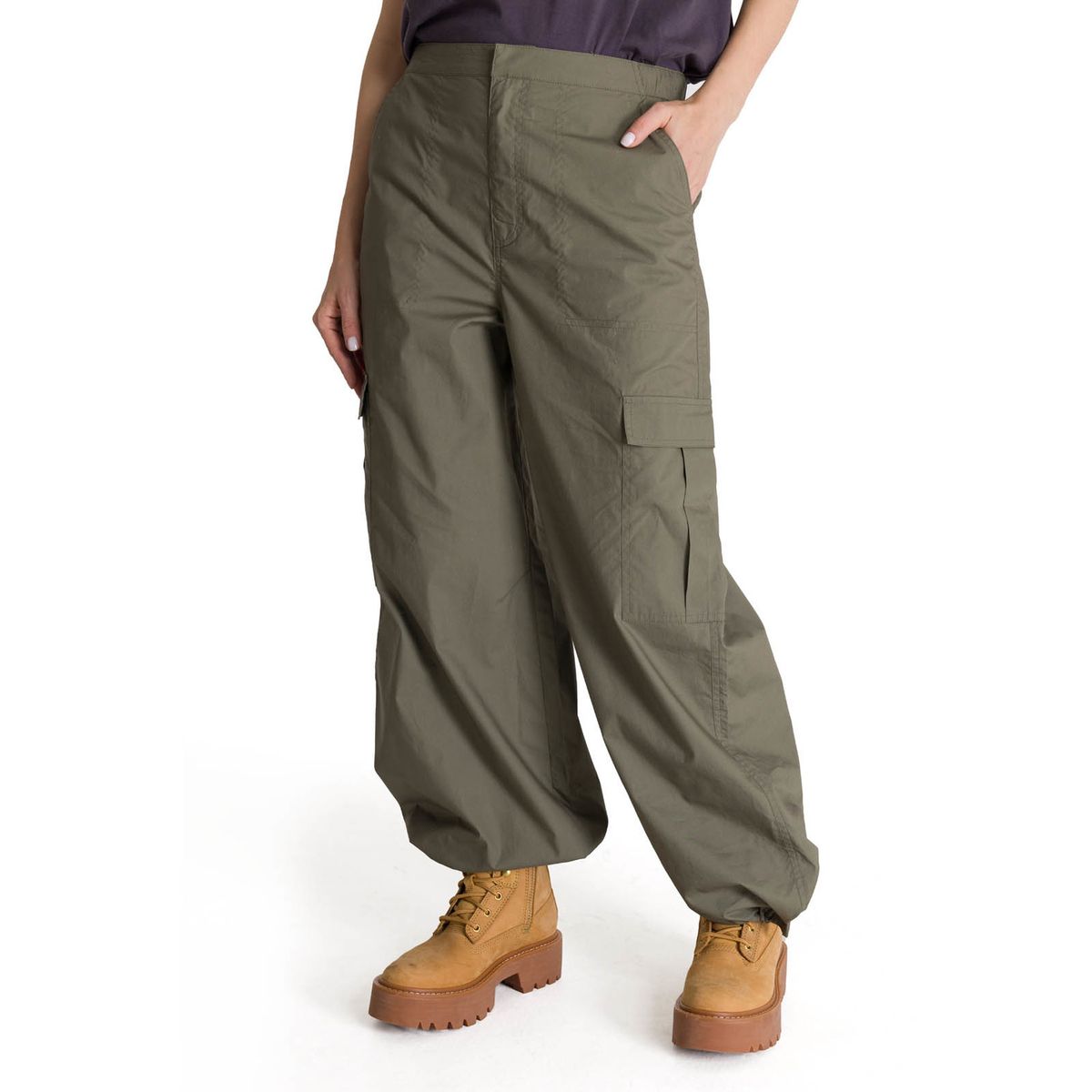 CAT - Pantalón Cargo Mujer Pull-On Oliva CAT