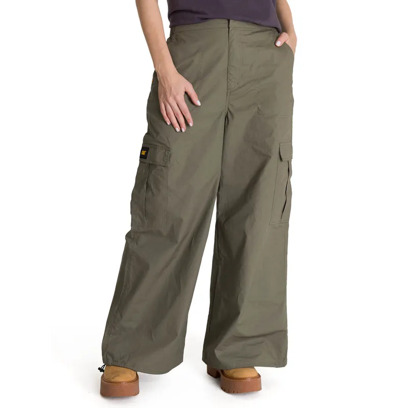CAT - Pantalón Cargo Mujer Pull-On Oliva CAT