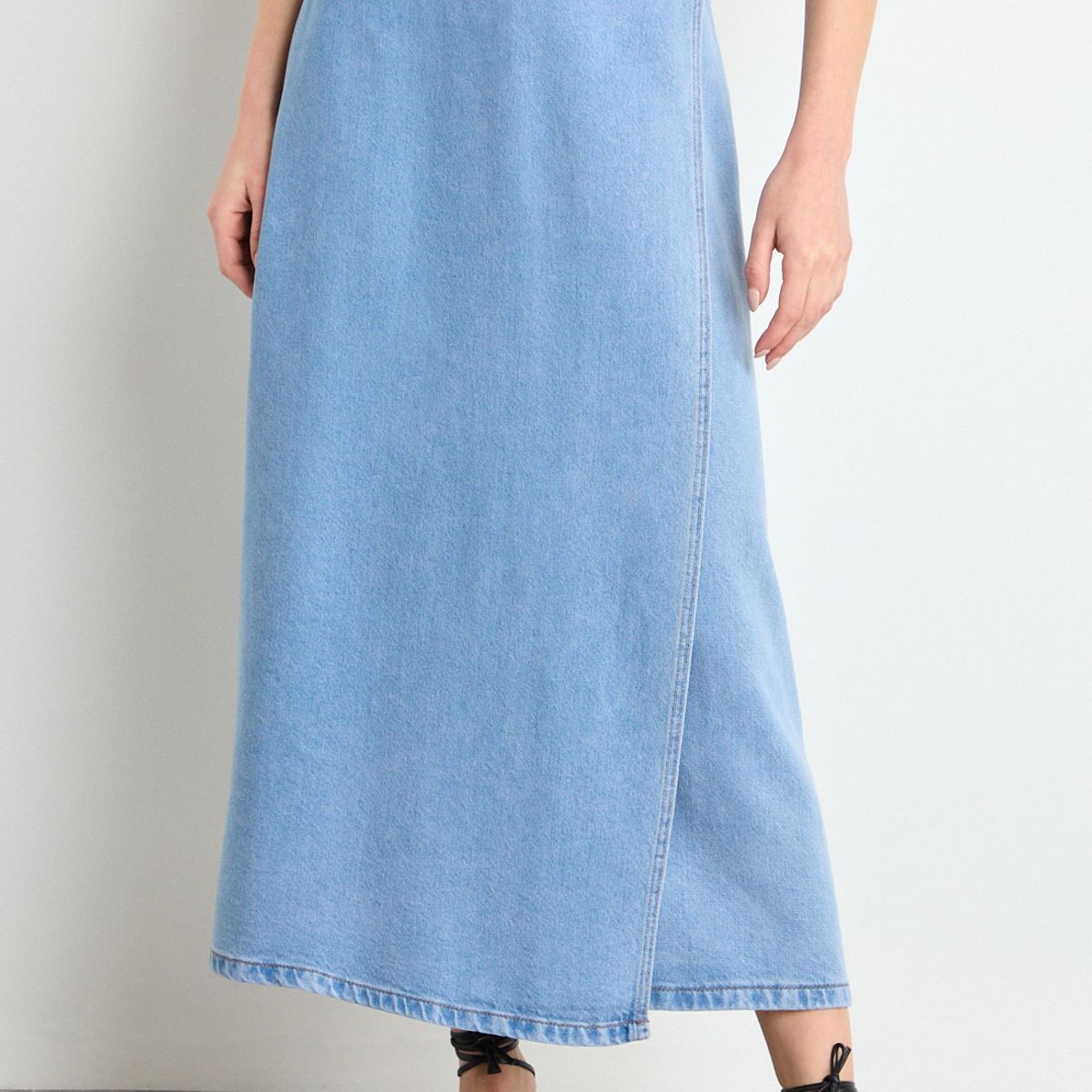 IO - Falda Larga Mujer Celeste Io