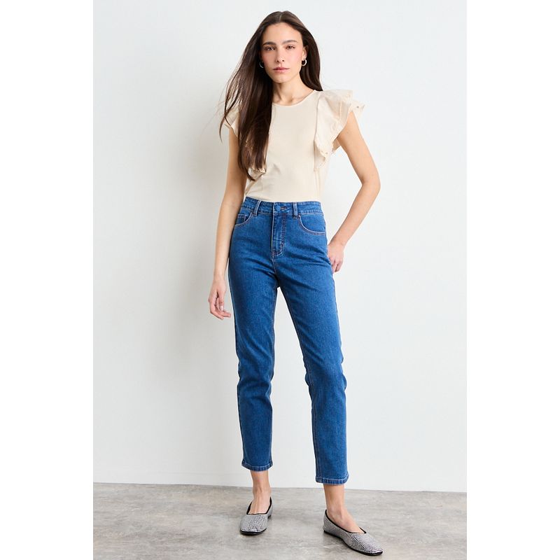 IO - Jeans Skinny Mujer Azul Io