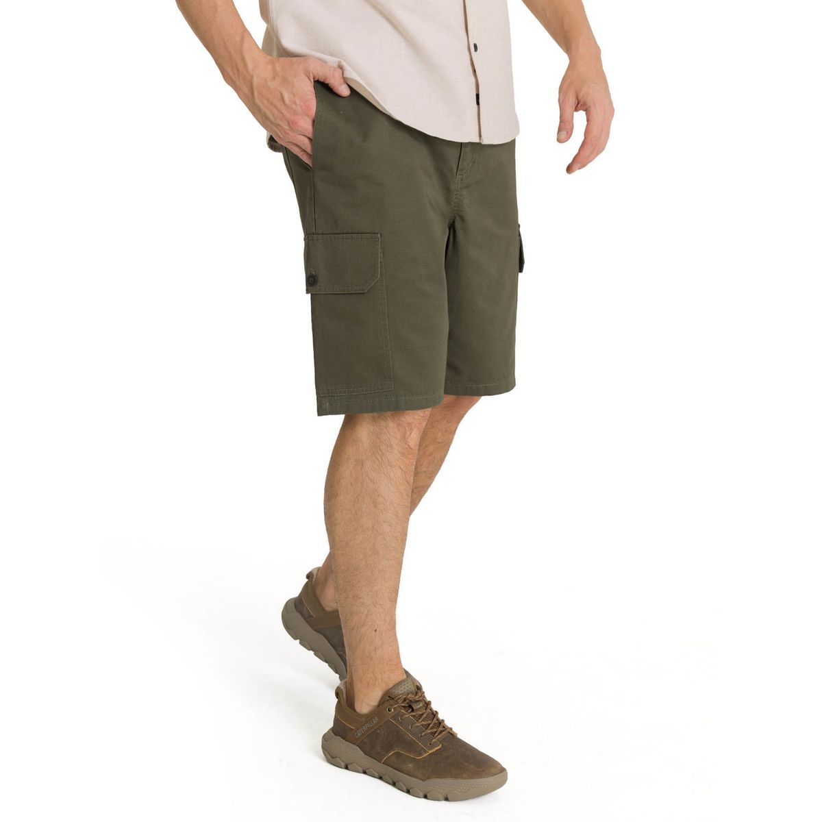 CAT - Short Hombre Cargo Verde Oliva CAT