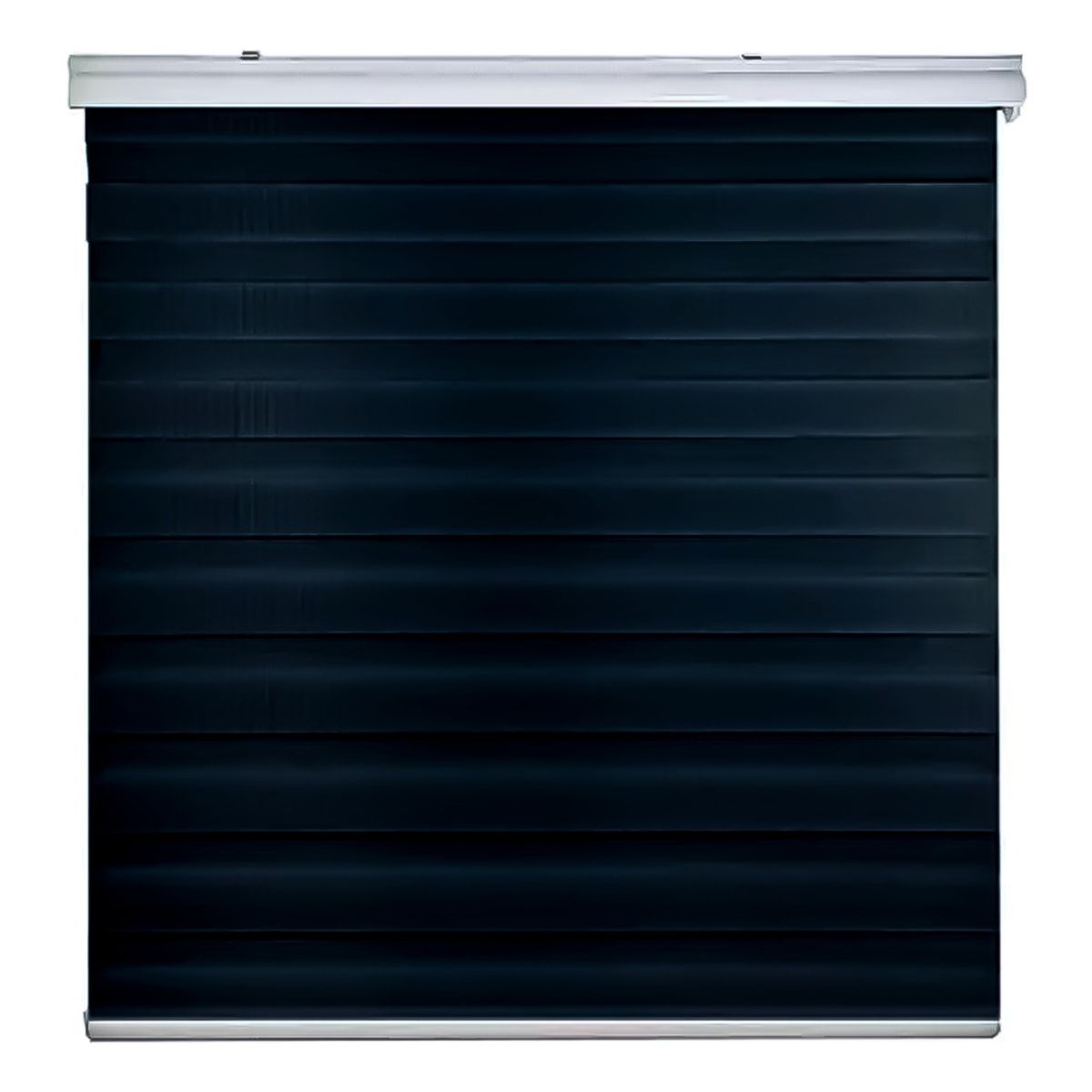 HOMEBRANDT - Cortina Roller Duo 100x200 Impermeable Y Resistente Al Moho Negra