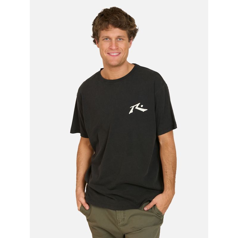 RUSTY - Polera MC Flash Negro Hombre Rusty