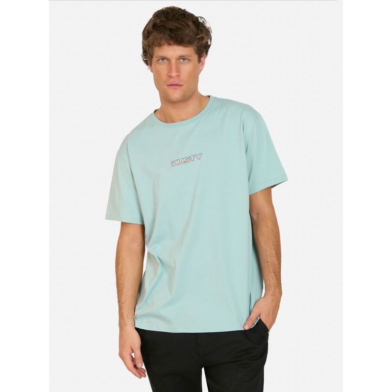 RUSTY - Polera MC Brutal Verde Hombre Rusty