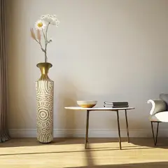 GENERICO - Jarron Florero Decorativo Dorativo Metalico