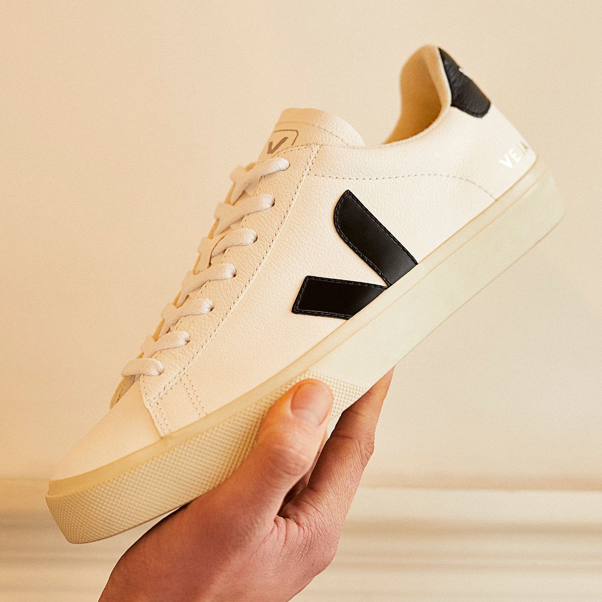 VEJA - Campo Zapatilla Urbana Hombre Cuero Blanco Veja