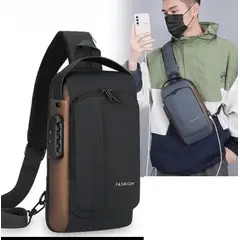 RAFF - Bolso De Pecho Hombre Banano Adulto USB Impermeable