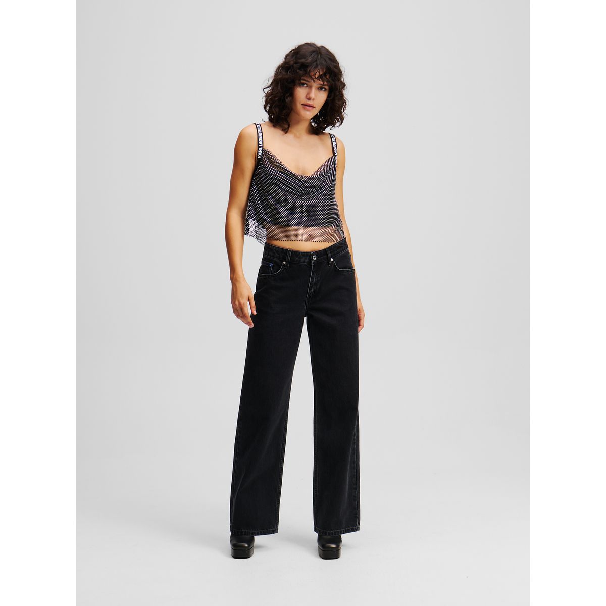 KARL LAGERFELD - Jeans relaxed mid rise