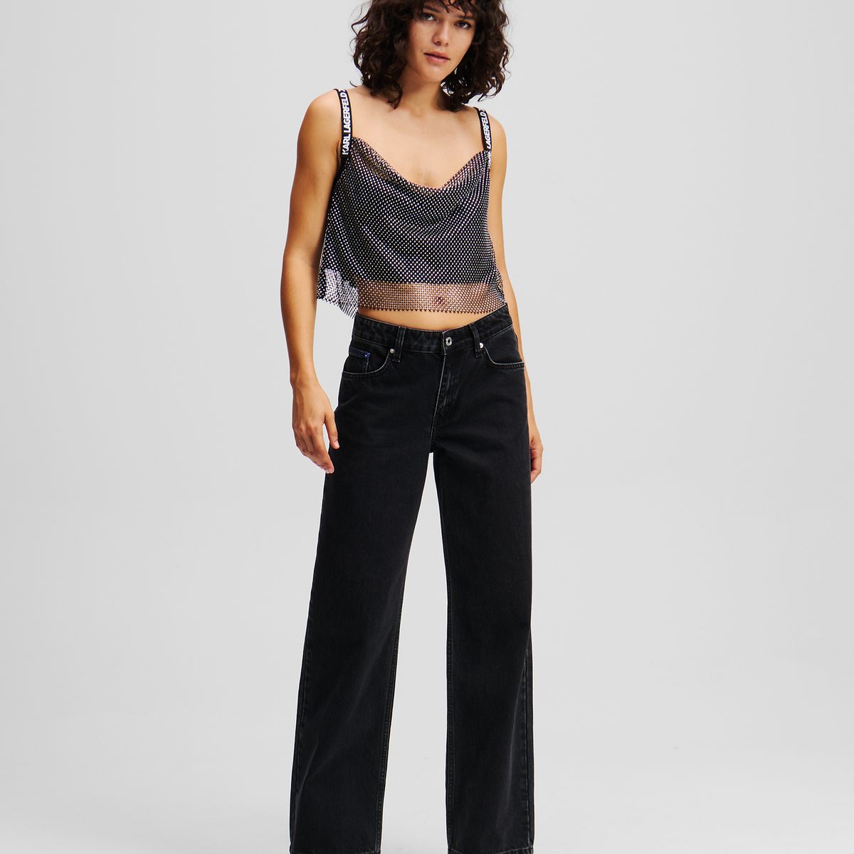 KARL LAGERFELD - Jeans relaxed mid rise